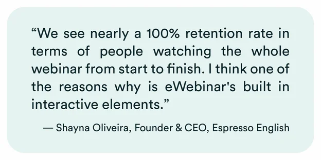 Shayna Oliveira testimonial