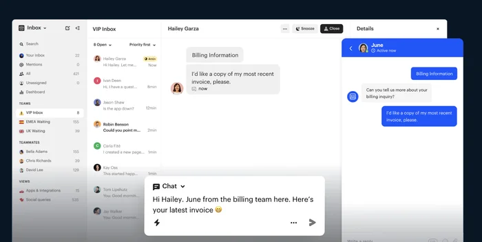 Screenshot of Intercom Website