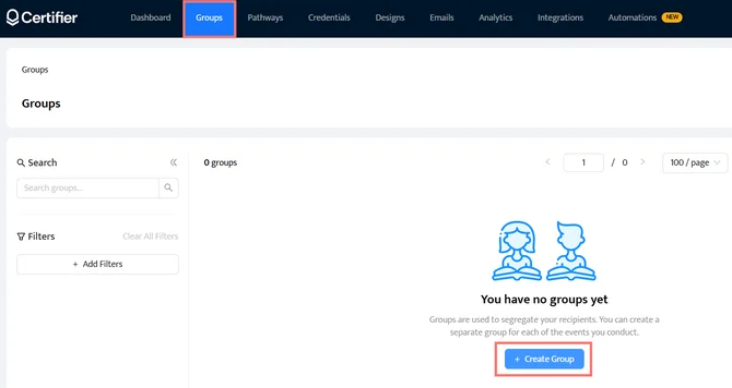 certifier create group