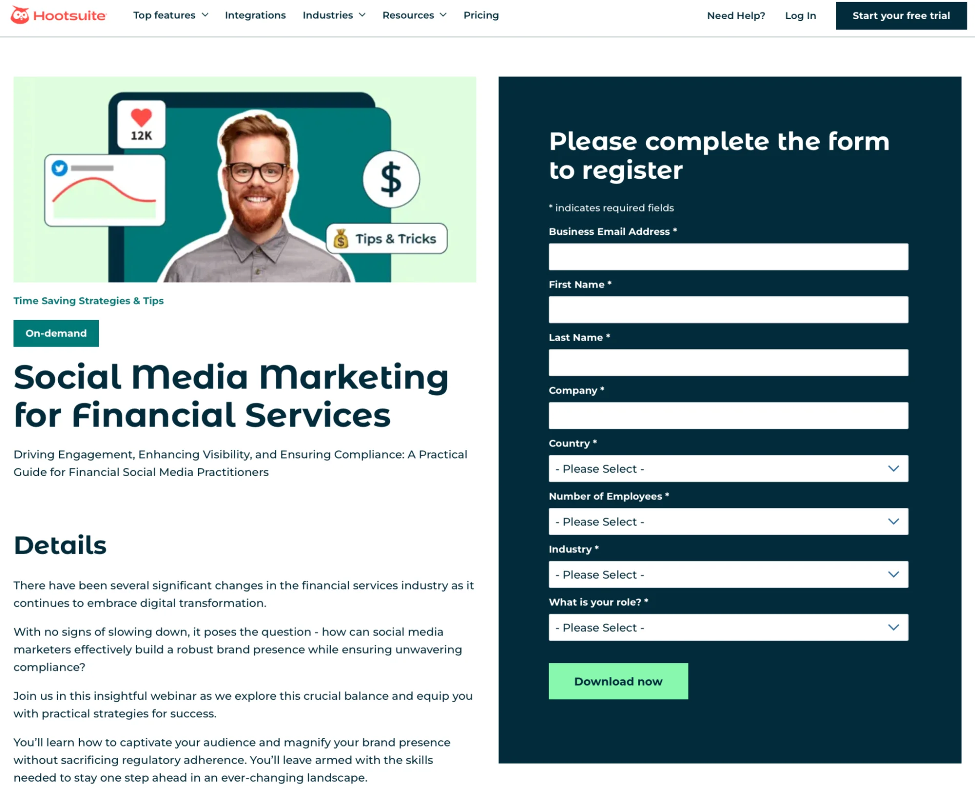 Hootsuite-webinar-landing-page