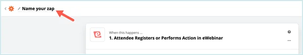 Screenshot 3 for How can I use Zapier to integrate eWebinar with other products?
