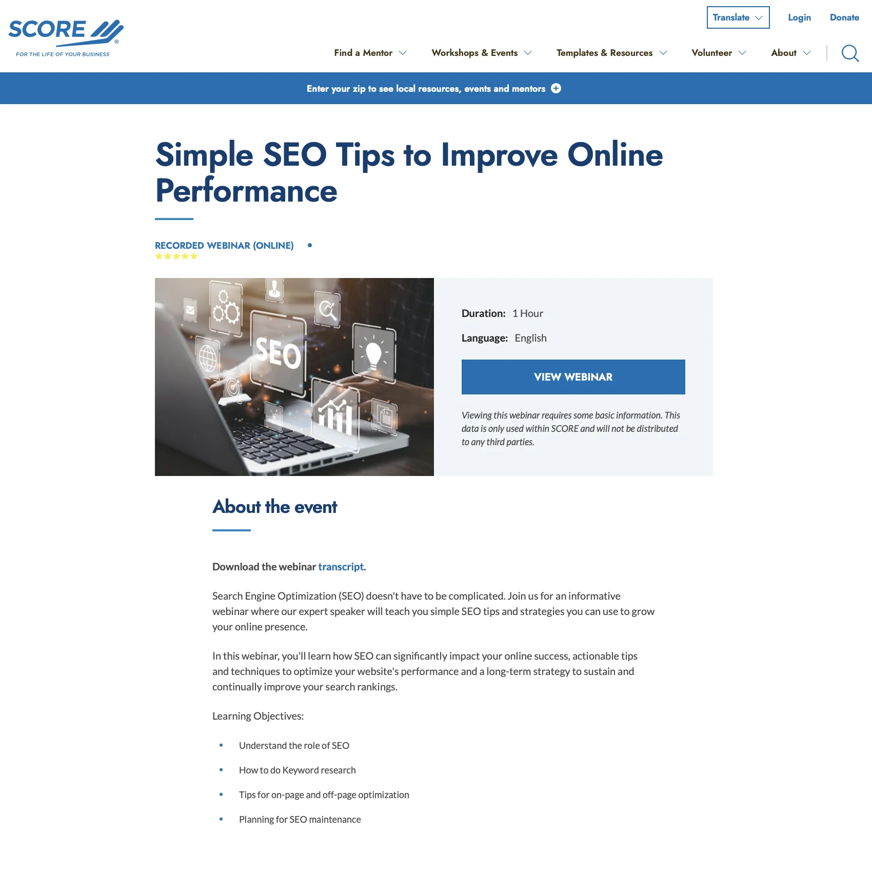 SCORE-webinar-landing-page