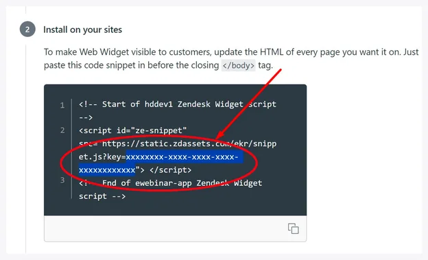 Screenshot 5 for How do you use a third-party chat provider in place of eWebinar's chat?