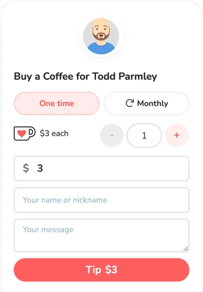 Ko-fi interaction in eWebinar