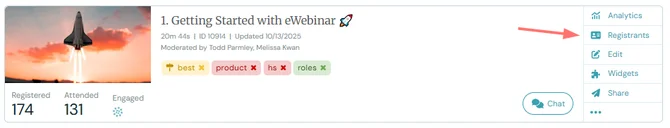 registrants homepage