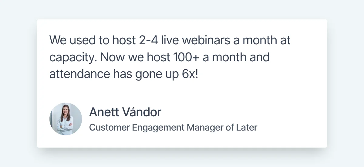 Review by Anett Vandor on Better Than Live