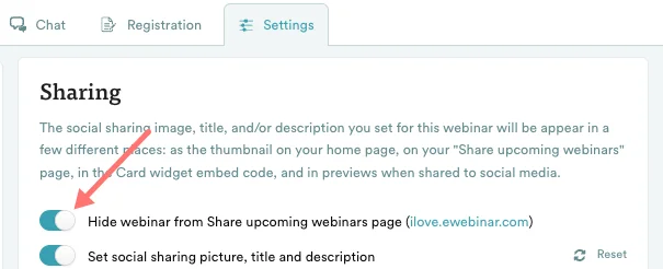 Screenshot 1 for How do I preview, test, and prepare my eWebinar for launch?