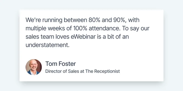 Review by Tom Foster on Attendance