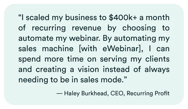 Recurring-Profit-eWebinar-Testimonial-Haley-Burkhead