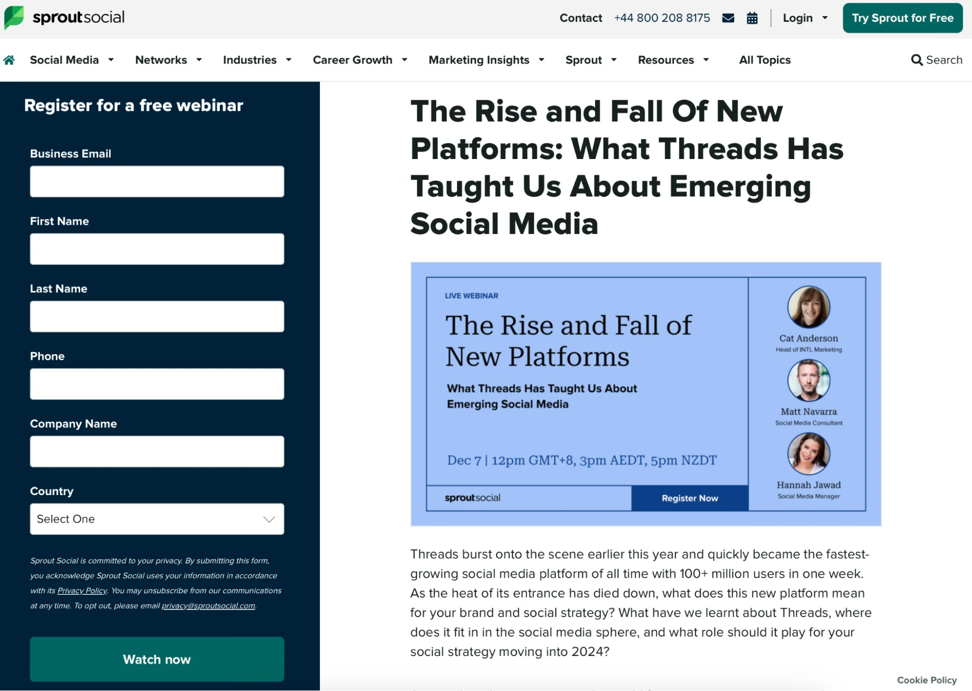 Sprout-Social-webinar-landing-page