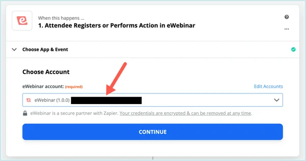 Screenshot 8 for How can I use Zapier to integrate eWebinar with other products?