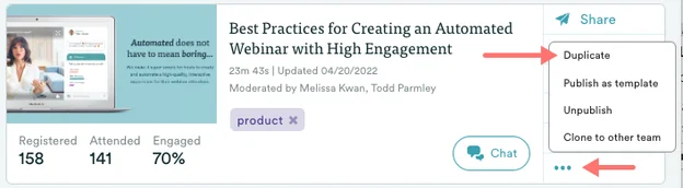 Screenshot 2 for How do I preview, test, and prepare my eWebinar for launch?