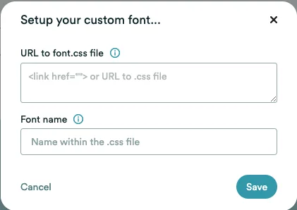 Screenshot 2 for How can I use a custom font on my registration pages?