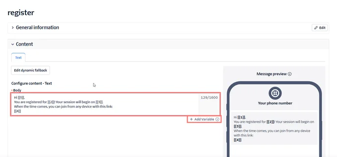 twlio create template 3