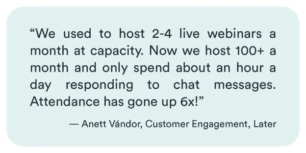 Quote from Anett Vandor from Later