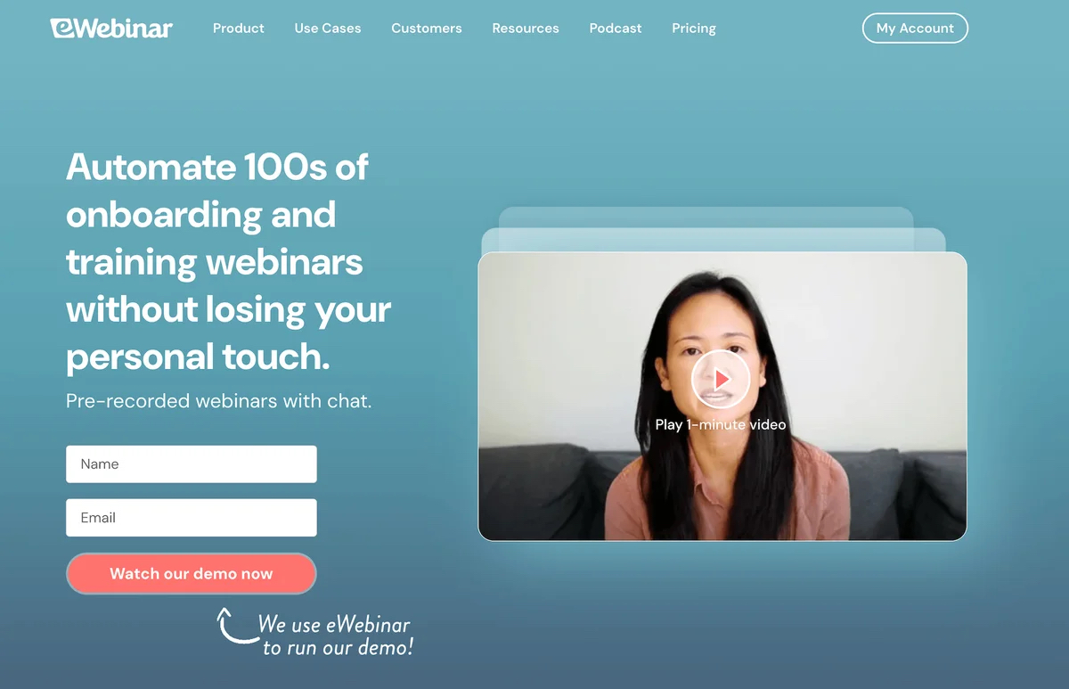 eWebinar homepage