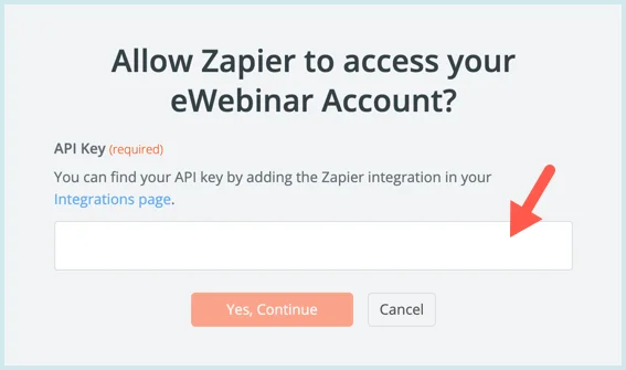 Screenshot 7 for How can I use Zapier to integrate eWebinar with other products?