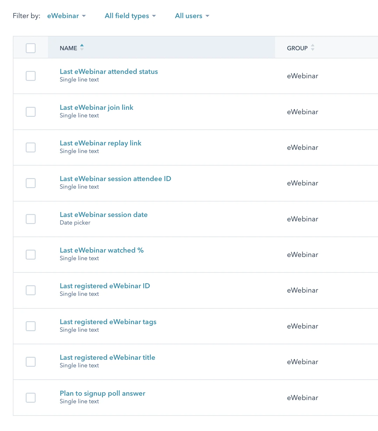 Screenshot 1 for How does eWebinar integrate with HubSpot?