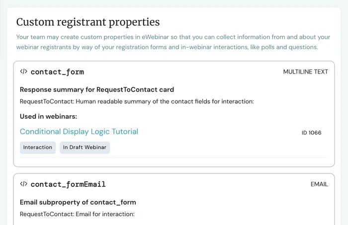 custom properties