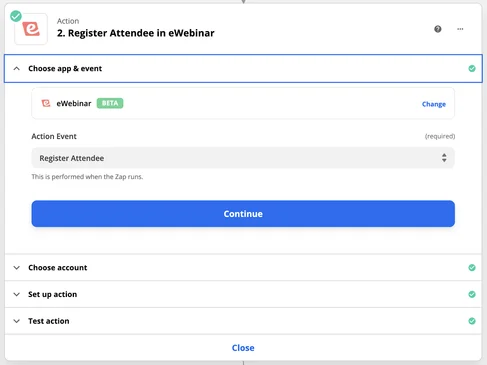 Screenshot 9 for How do I set up my eWebinar so people must purchase it via a third-party payment processor, like PayPal, before attending?
