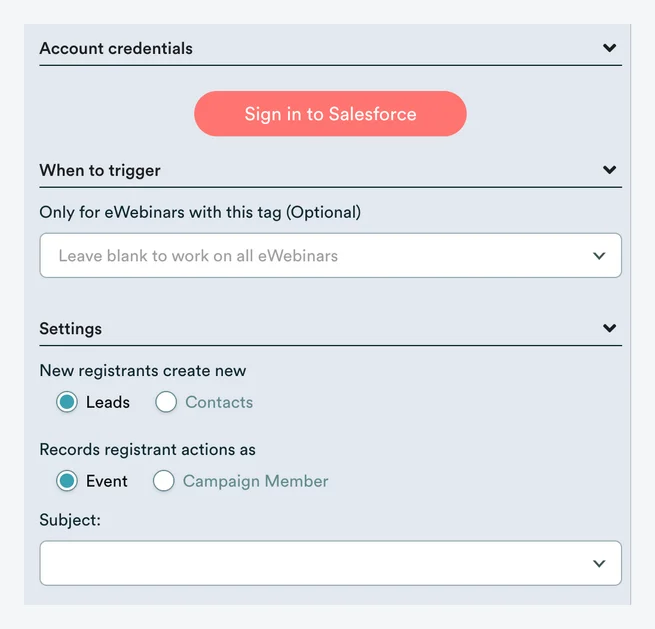 salesforce integration setup