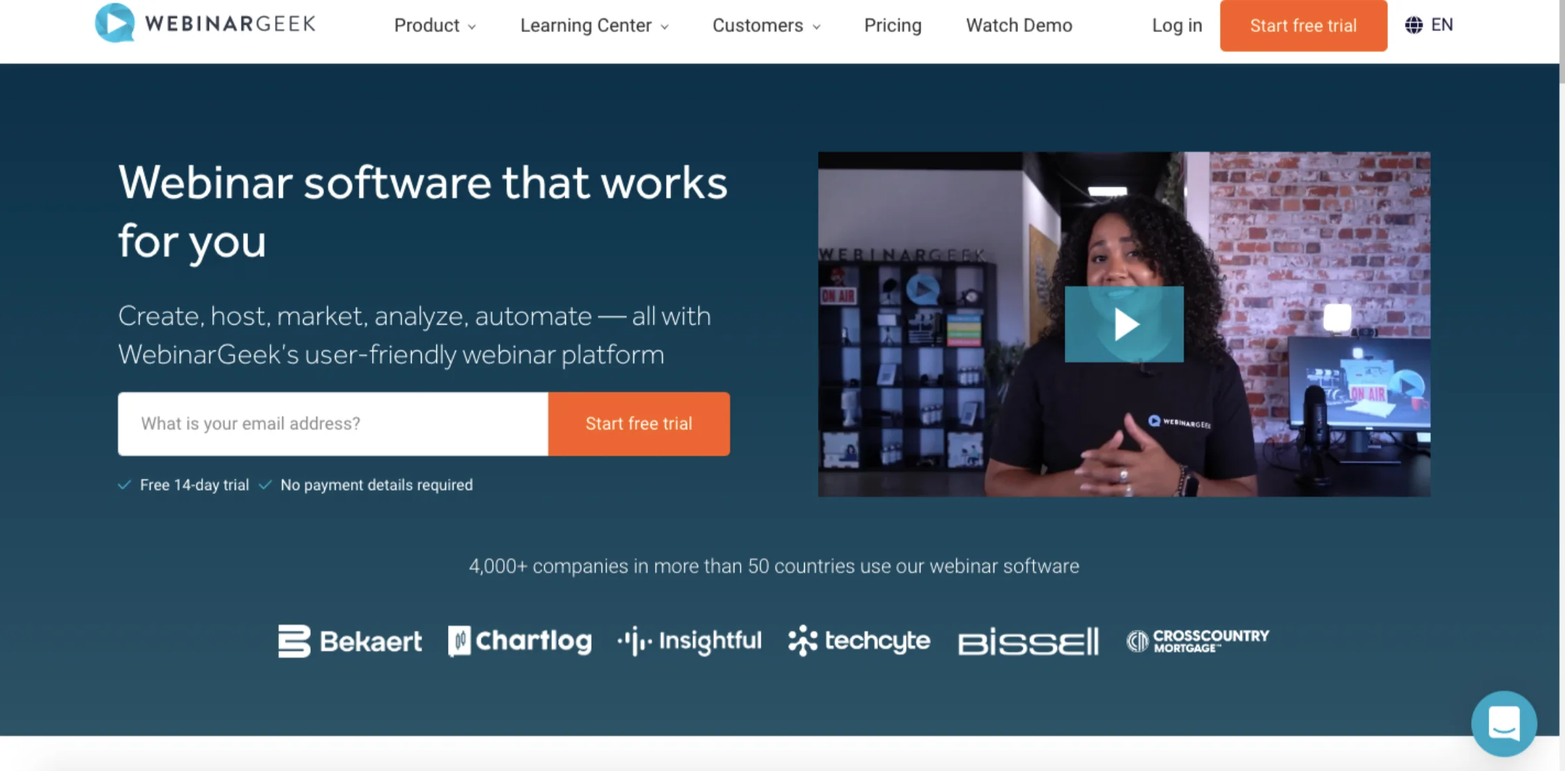 Webinargeek Homepage
