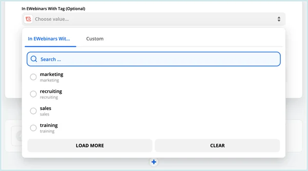 Screenshot 10 for How can I use Zapier to integrate eWebinar with other products?