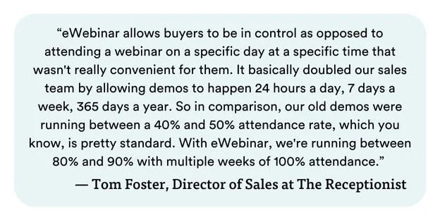 Tom Foster - Director of Sales at The Receptionist