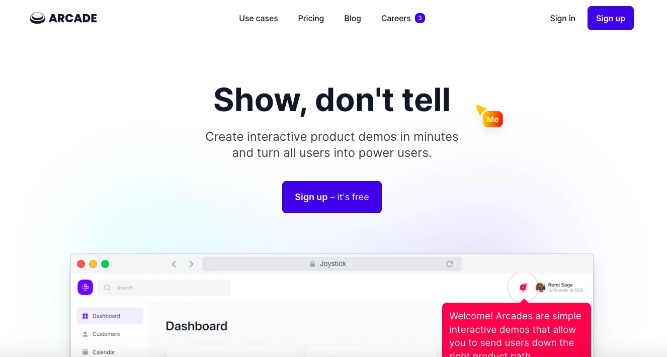 Arcade-product-screenshot