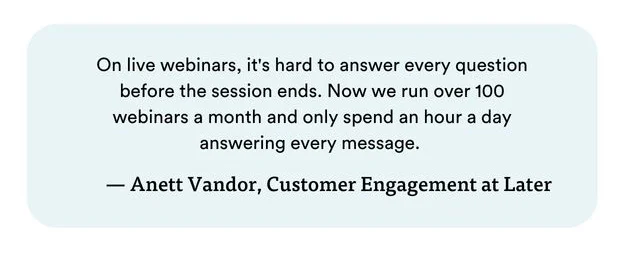 Anett Vandor - Customer Engagement at Later