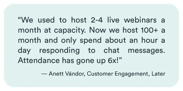 Quote from Anett Vandor from Later