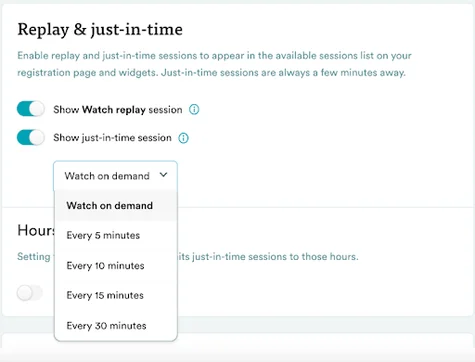 Replay and just-in-time