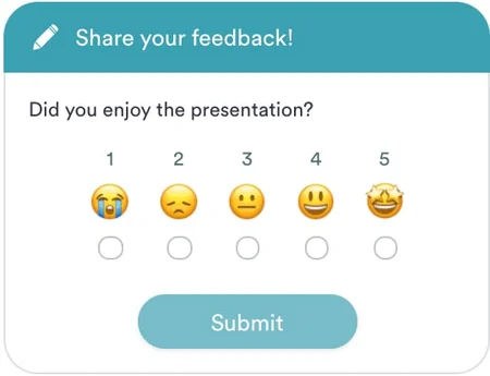 eWebinar Feedback interaction