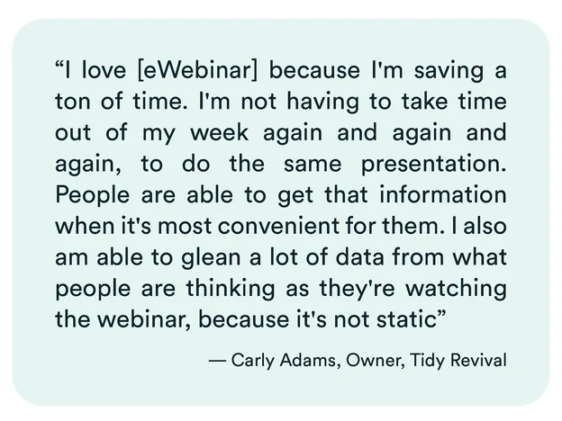 Carly Adams testimonial