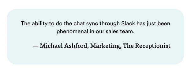 Michael Ashford-Marketing-The Receptionist