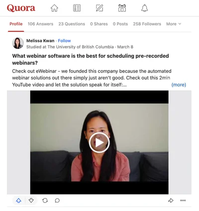 Question on Quora