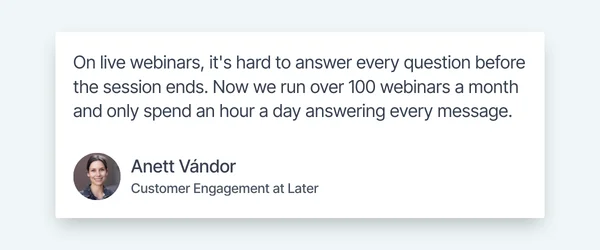 Review by Anett Vandor on answering questions