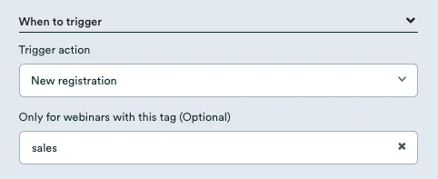Screenshot 4 for How do I integrate eWebinar with my CRM?