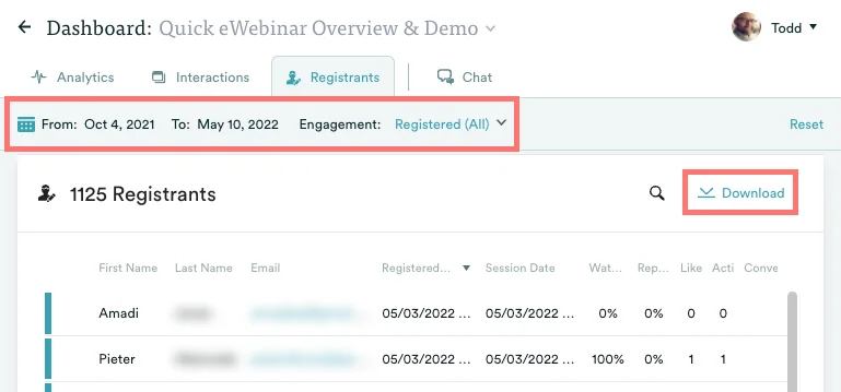 Screenshot 1 for How do I map and send properties (registrant data) from eWebinar to my CRM to use in email drip campaigns and automate workflows?