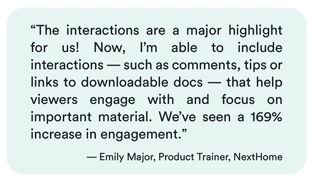 Quote from Emily Major of Next Home Realty