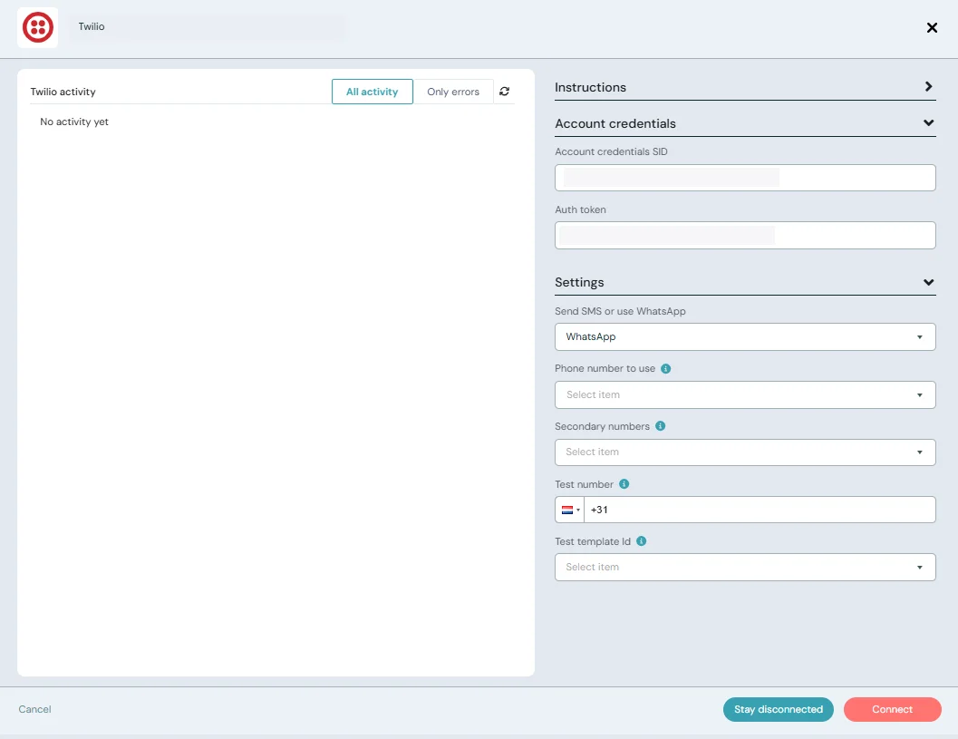 twilio integration