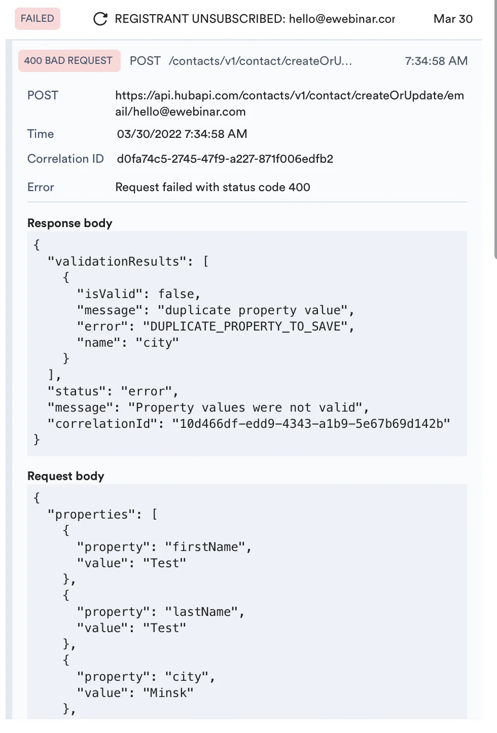 Screenshot 7 for How do I integrate eWebinar with my CRM?