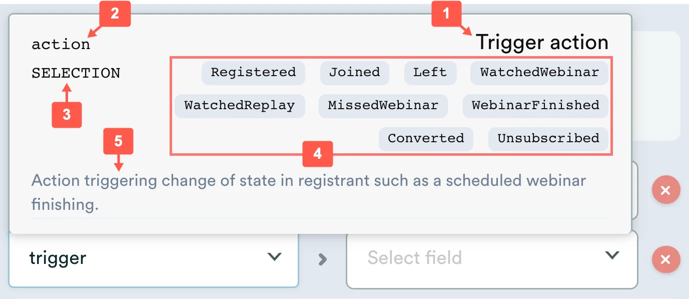 Screenshot 9 for How do I map and send properties (registrant data) from eWebinar to my CRM to use in email drip campaigns and automate workflows?
