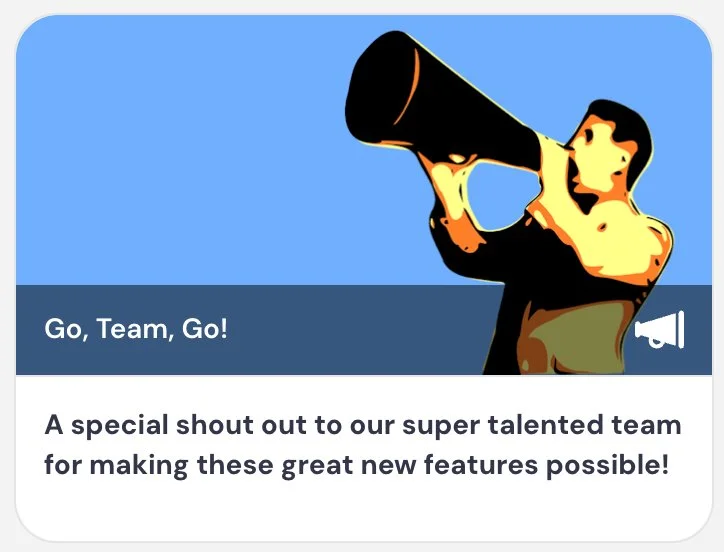Go team go tip interaction (Team recognition example)