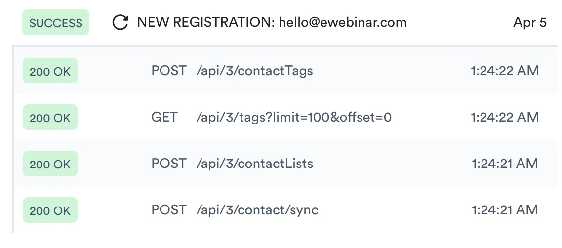 Screenshot 6 for How do I integrate eWebinar with my CRM?