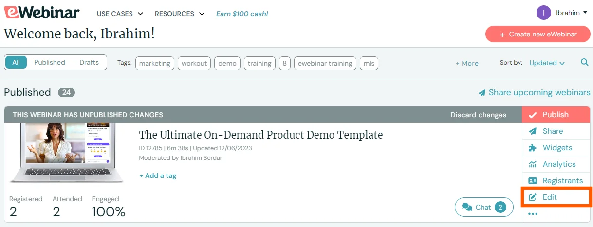 Screenshot 6 for How to use eWebinar's Twilio integration to send messages over WhatsApp?