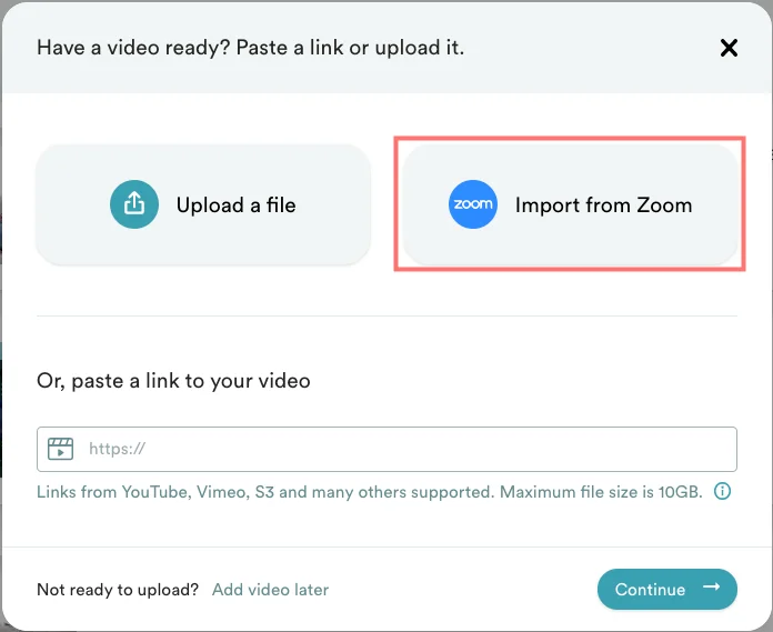 Screenshot 1 for What is eWebinar's integration with Zoom and how do I set it up?