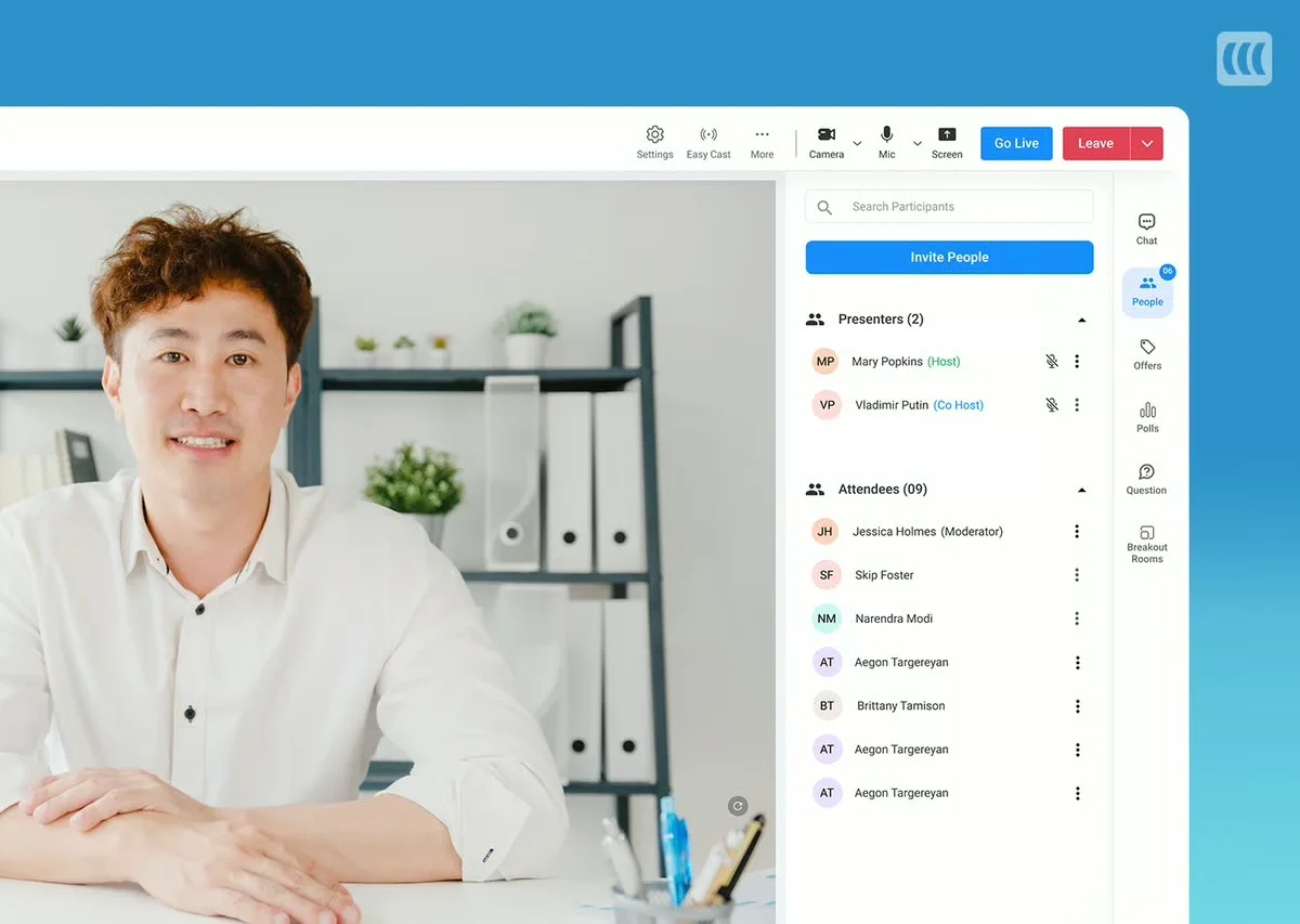 LiveWebinar homepage
