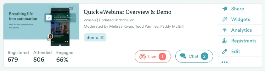 Screenshot 13 for How does chat work in eWebinar? + Chat FAQ