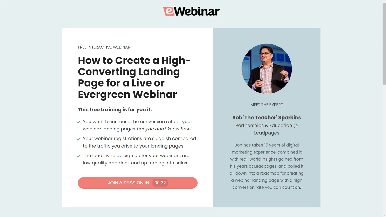 eWebinar-webinar-landing-page